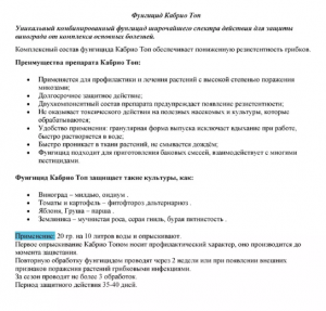 Фунгицид Кабрио Топ 50 гр.